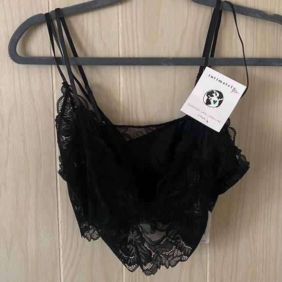 SET of 2 Everyday Lace Longline Bralette in Black - Picture 5 of 7
